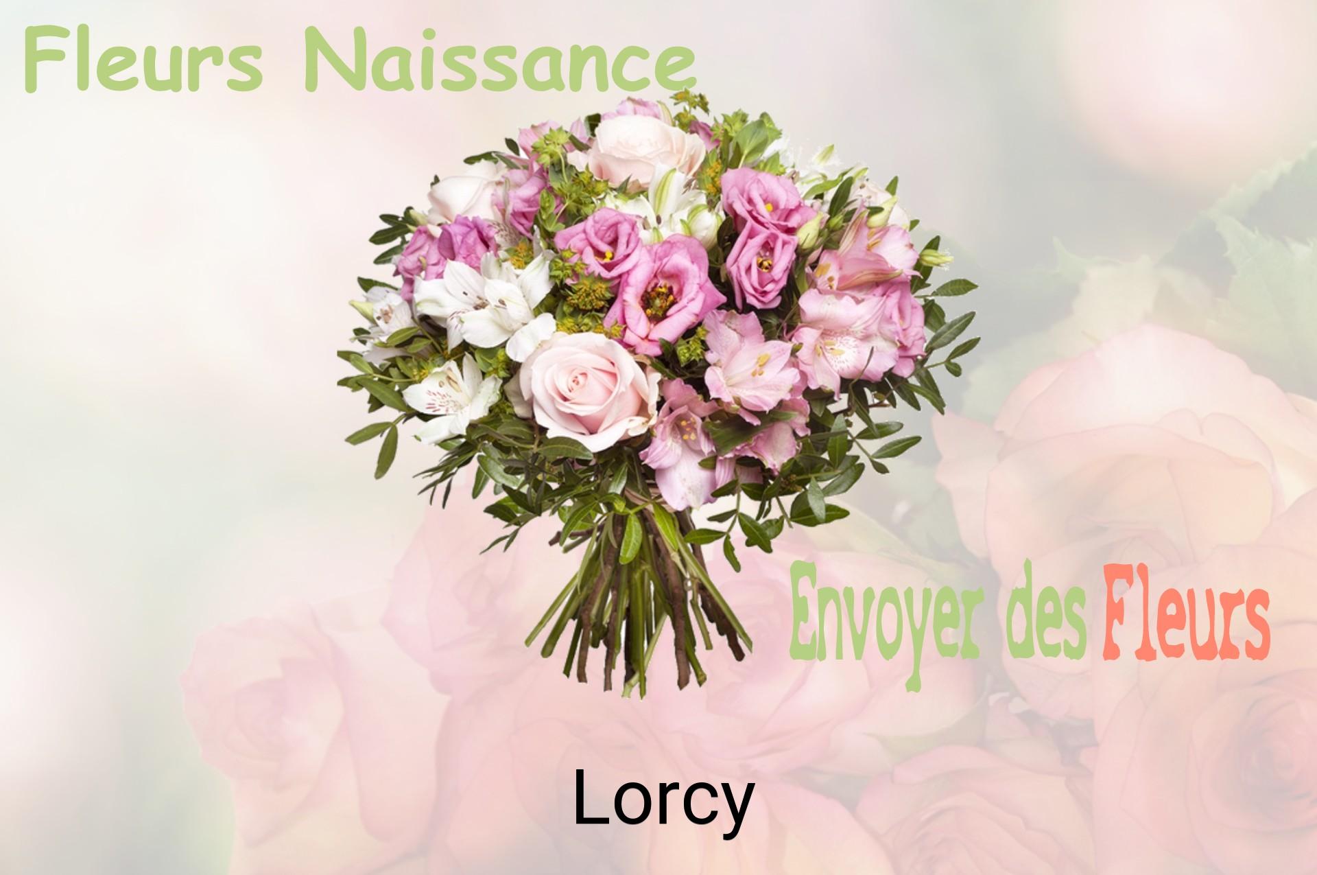 Bouquet de fleurs de naissance livré à Lorcy